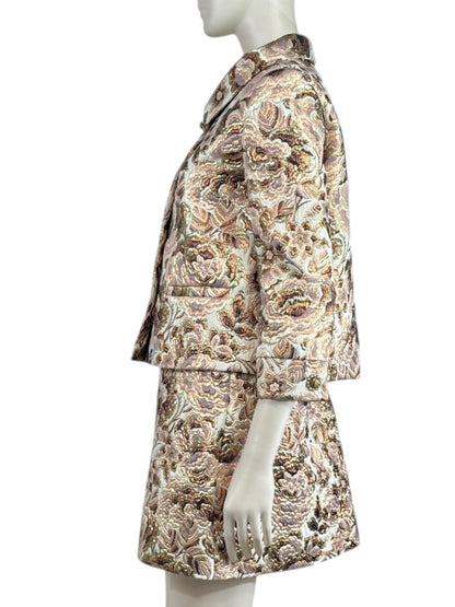 Valentino Alessandro Michele Resort 2026 Skirt suite in metallic brocade