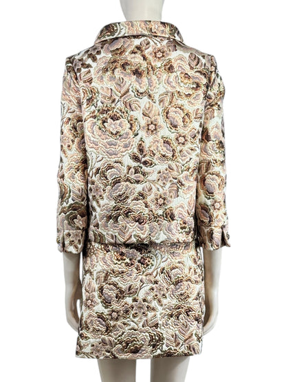 Valentino Alessandro Michele Resort 2026 Skirt suite in metallic brocade