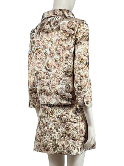 Valentino Alessandro Michele Resort 2026 Skirt suite in metallic brocade