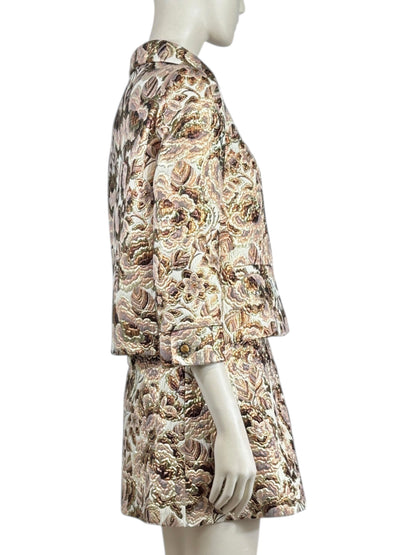 Valentino Alessandro Michele Resort 2026 Skirt suite in metallic brocade