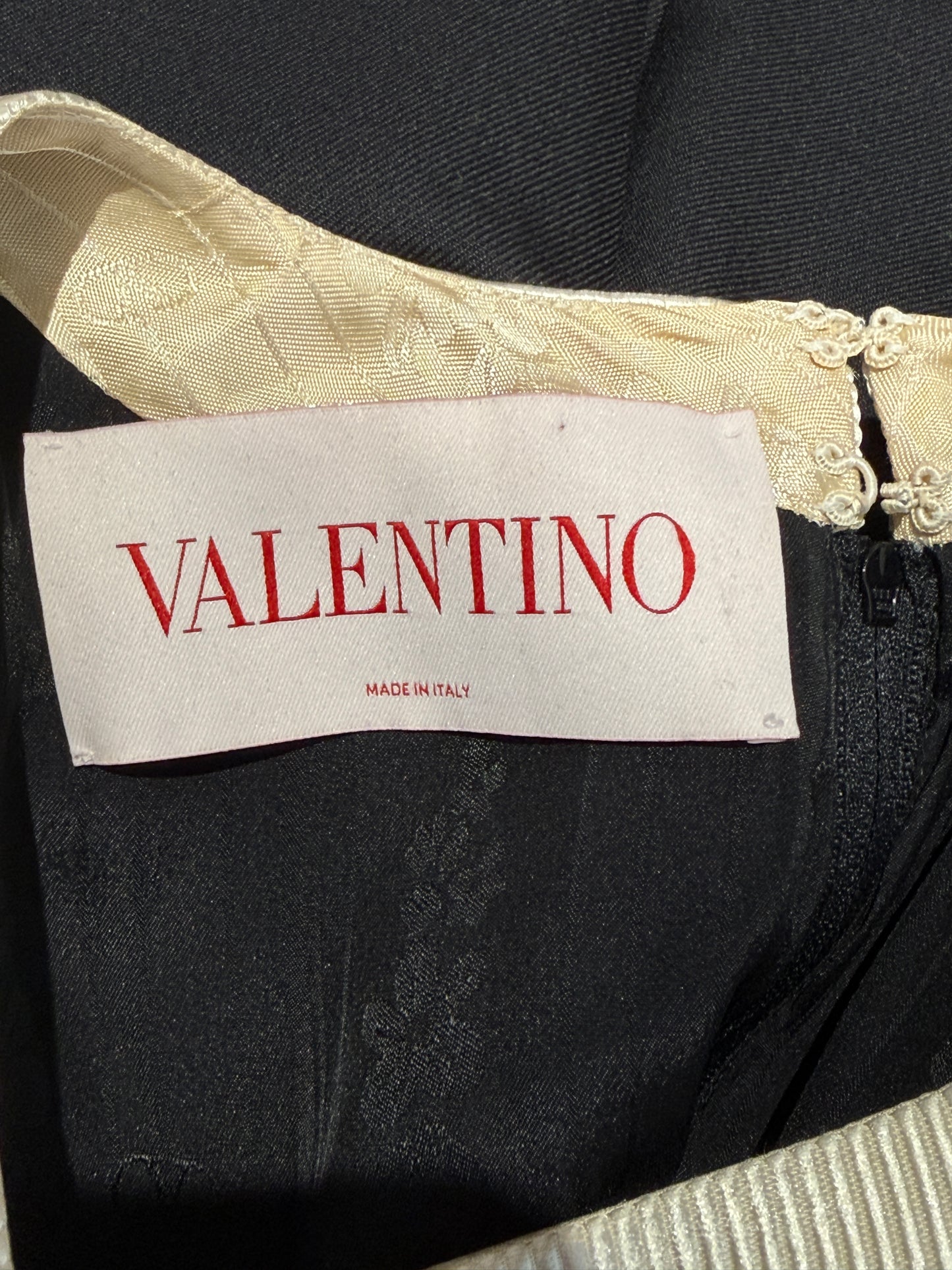 Valentino Alessandro Michele Spring 2025 Look 1 Black ruffle dress