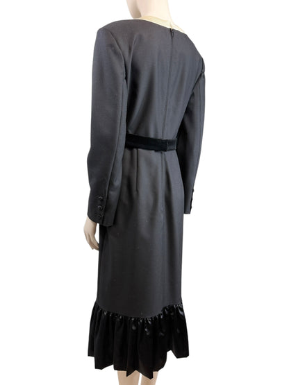 Valentino Alessandro Michele Spring 2025 Look 1 Black ruffle dress