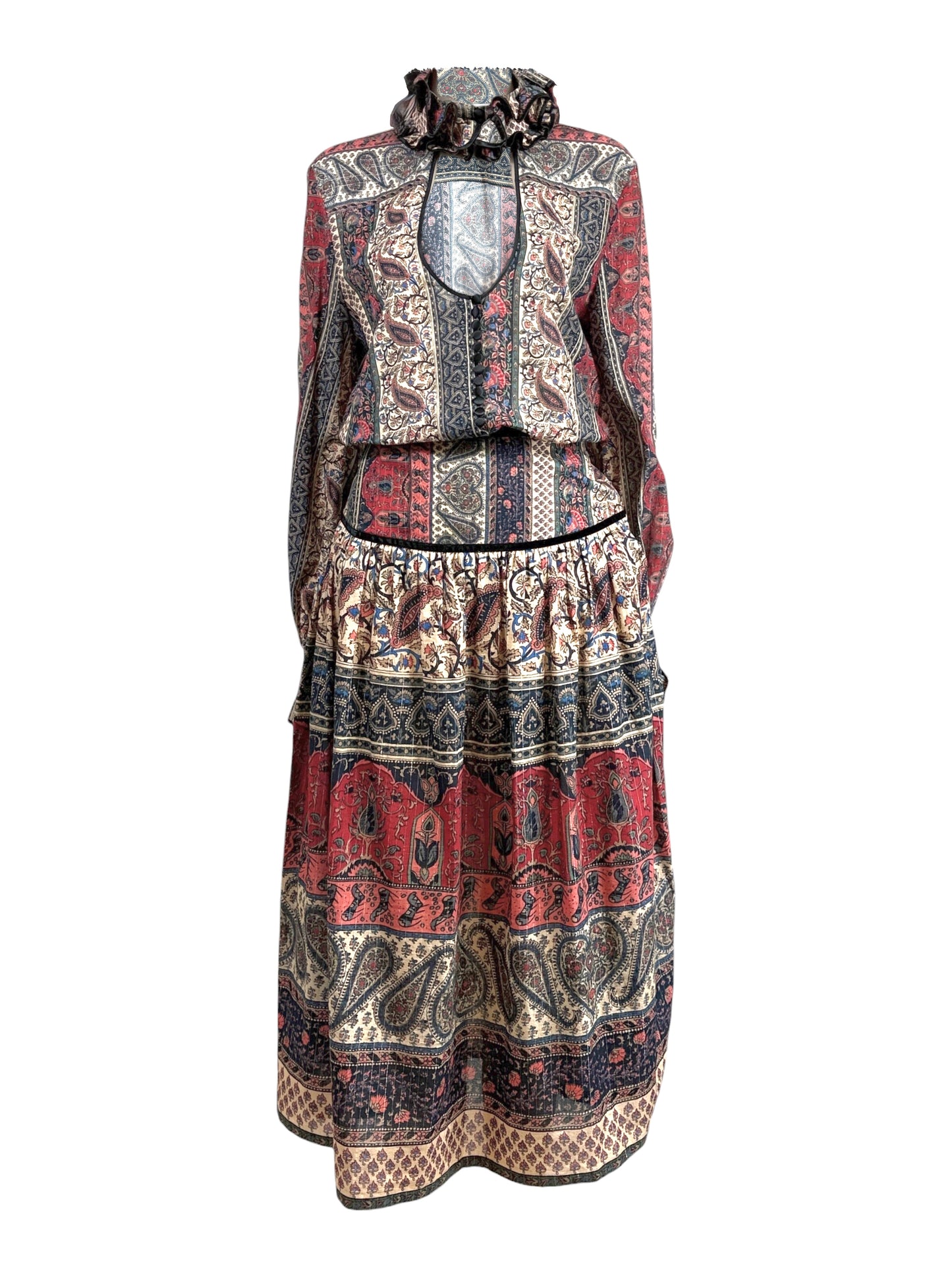 Valentino Alessandro Michele Spring 2025 Paisley cotton printed set