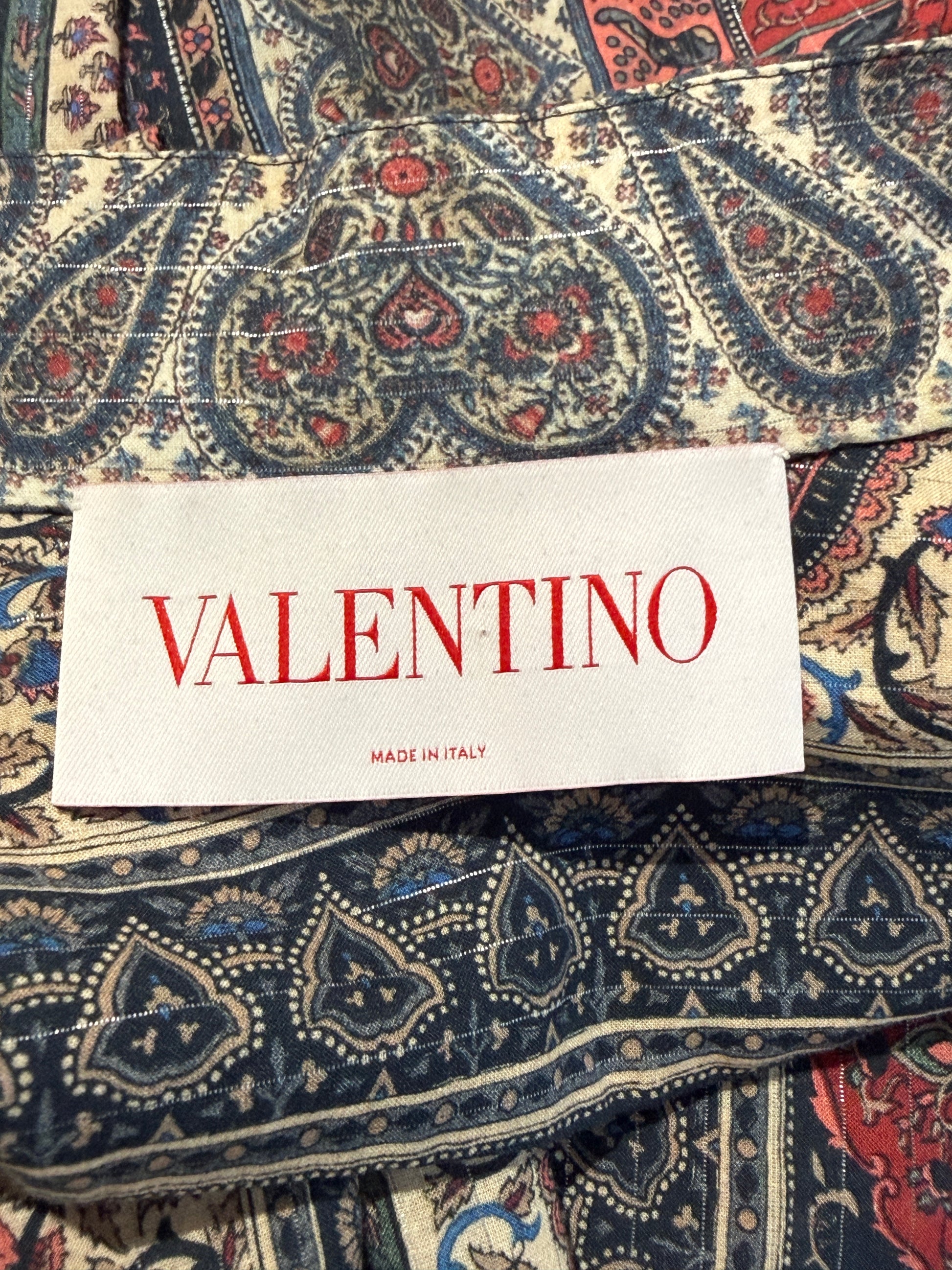 Valentino Alessandro Michele Spring 2025 Paisley cotton printed set