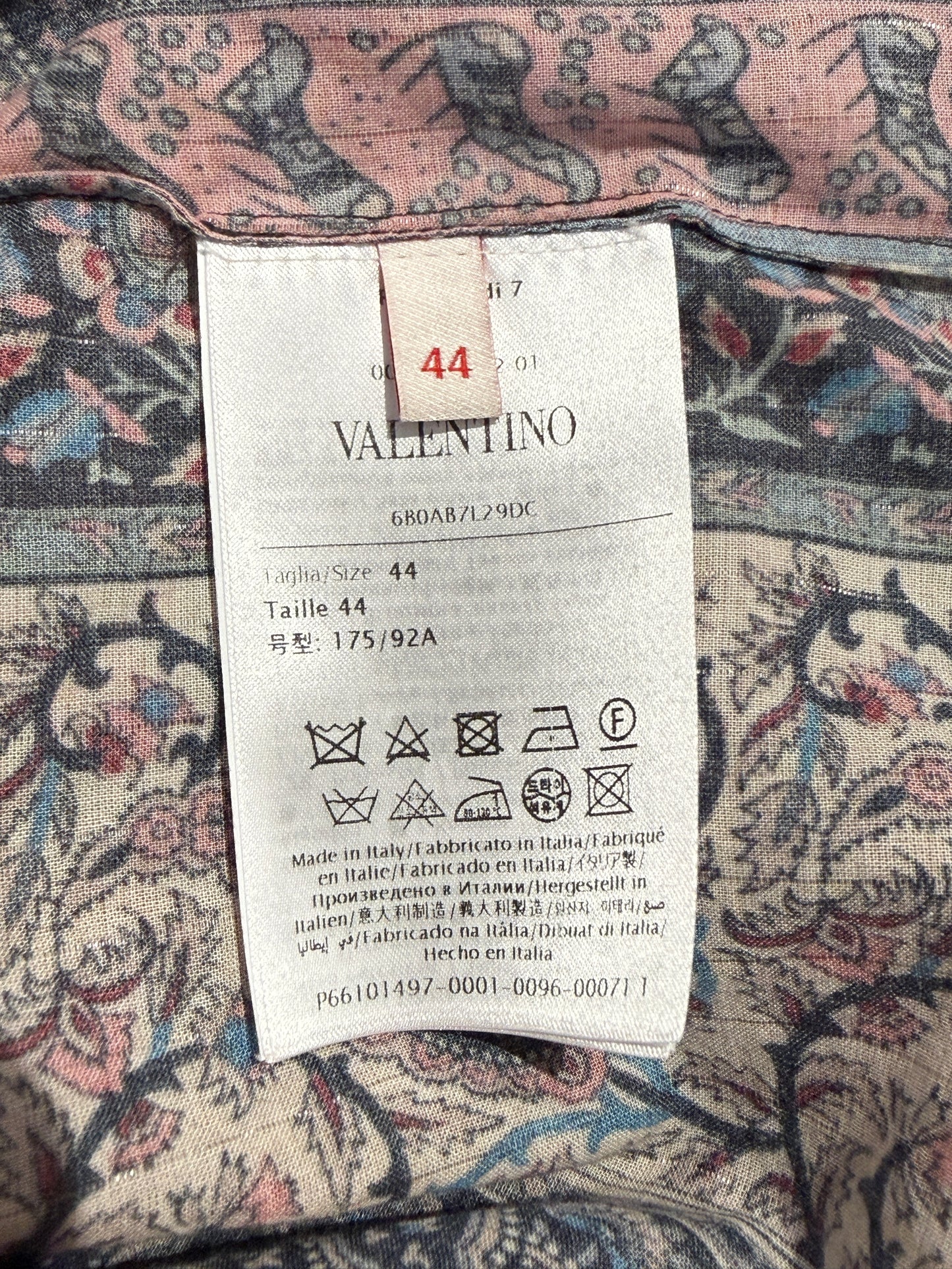Valentino Alessandro Michele Spring 2025 Paisley cotton printed set