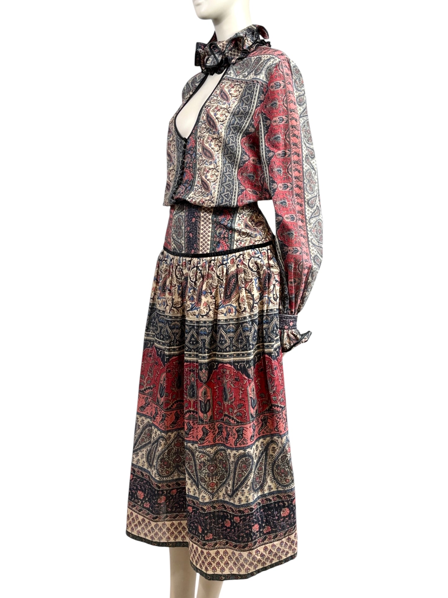 Valentino Alessandro Michele Spring 2025 Paisley cotton printed set