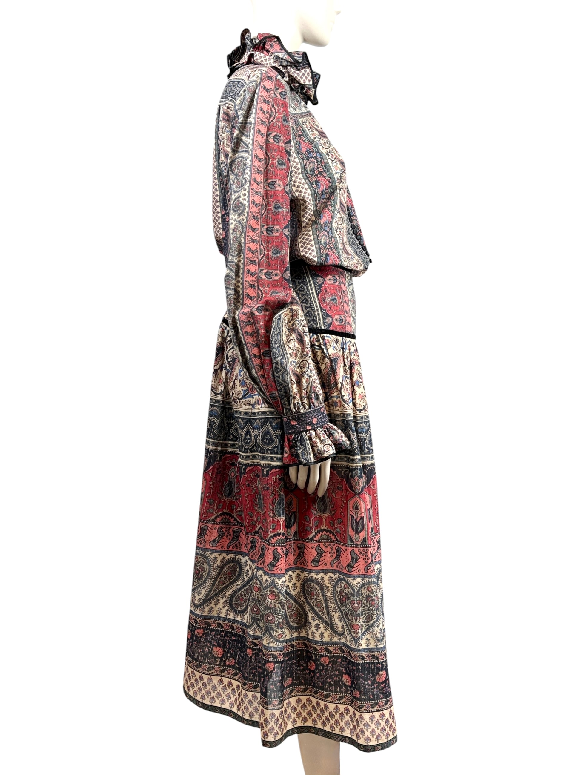 Valentino Alessandro Michele Spring 2025 Paisley cotton printed set
