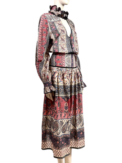 Valentino Alessandro Michele Spring 2025 Paisley cotton printed set