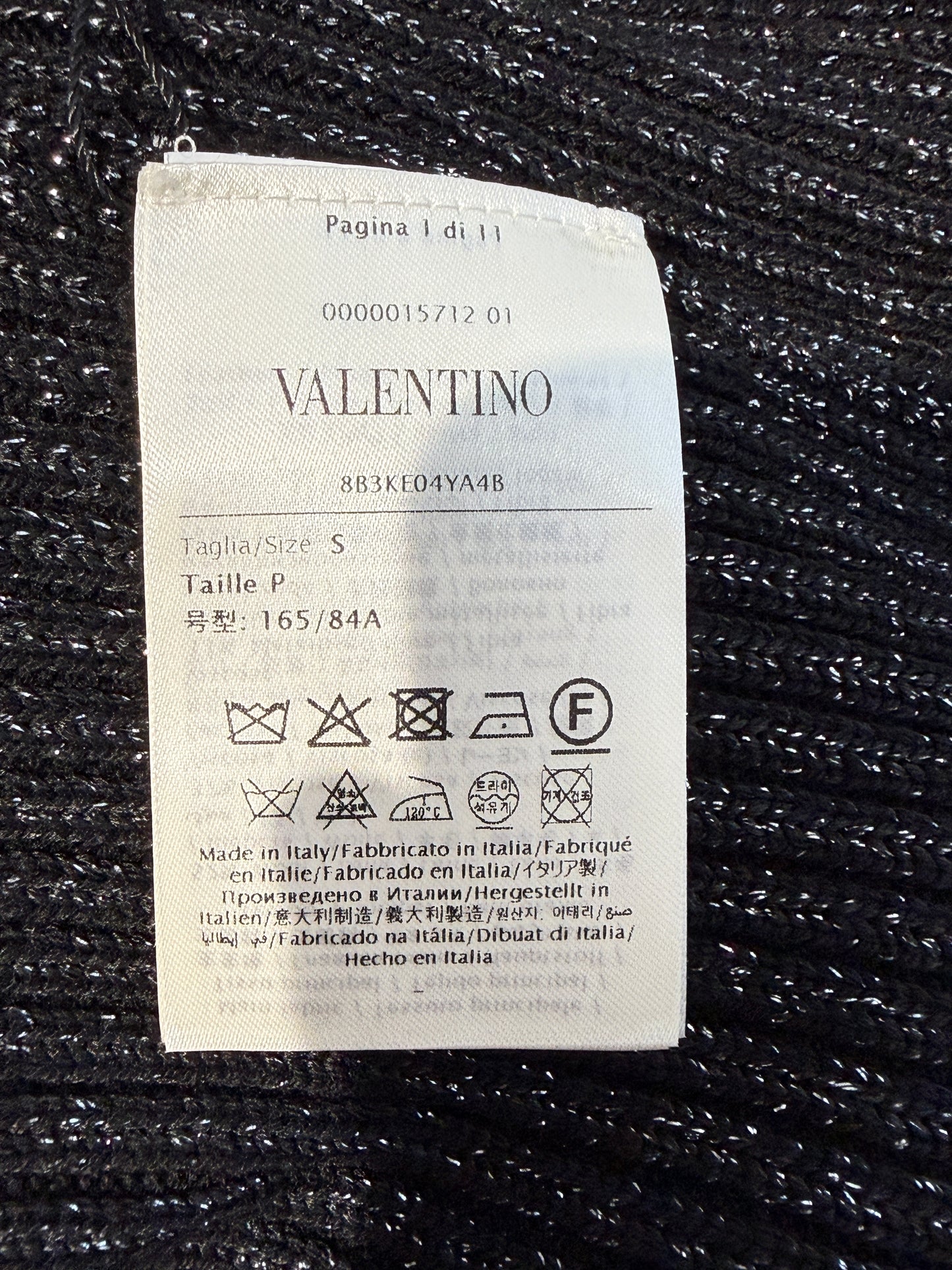 Valentino Alessandro Michele black feathers suit