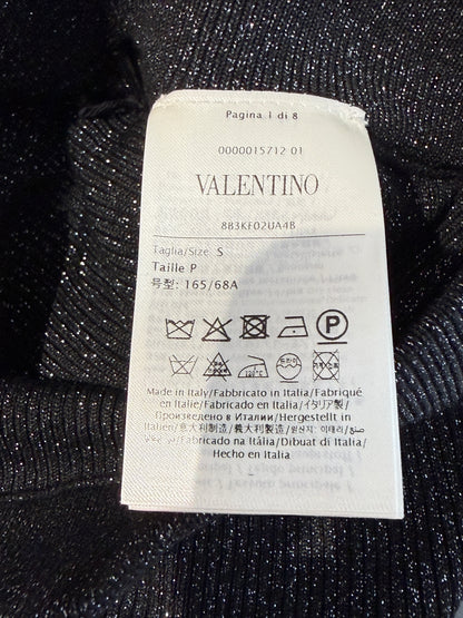 Valentino Alessandro Michele black feathers suit