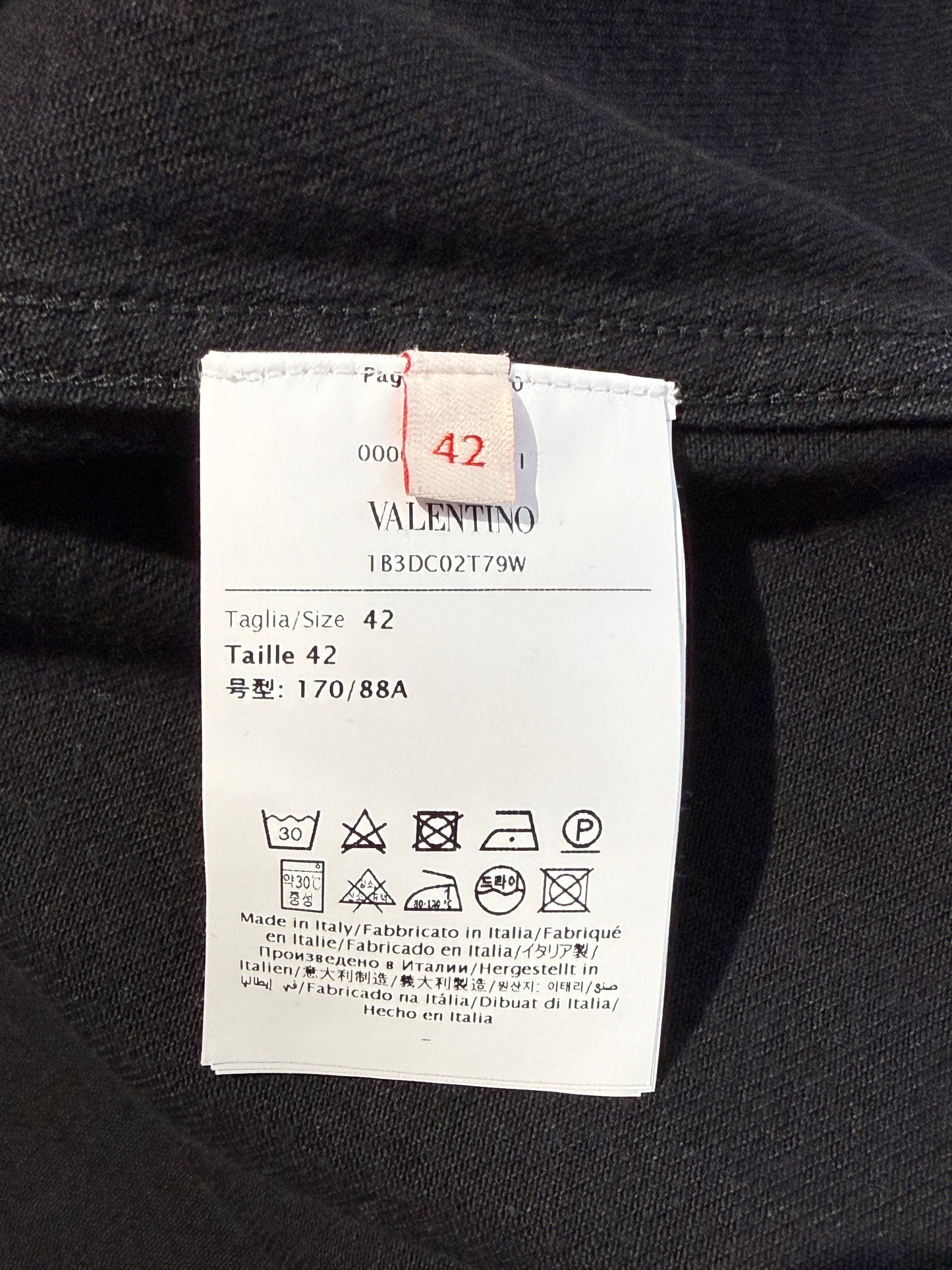 Valentino Black denim jacket feathers