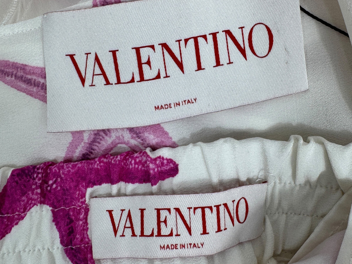 Valentino Escape 2024 White pink starfish trousers suit