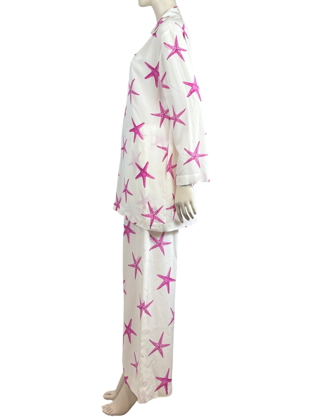 Valentino Escape 2024 White pink starfish trousers suit