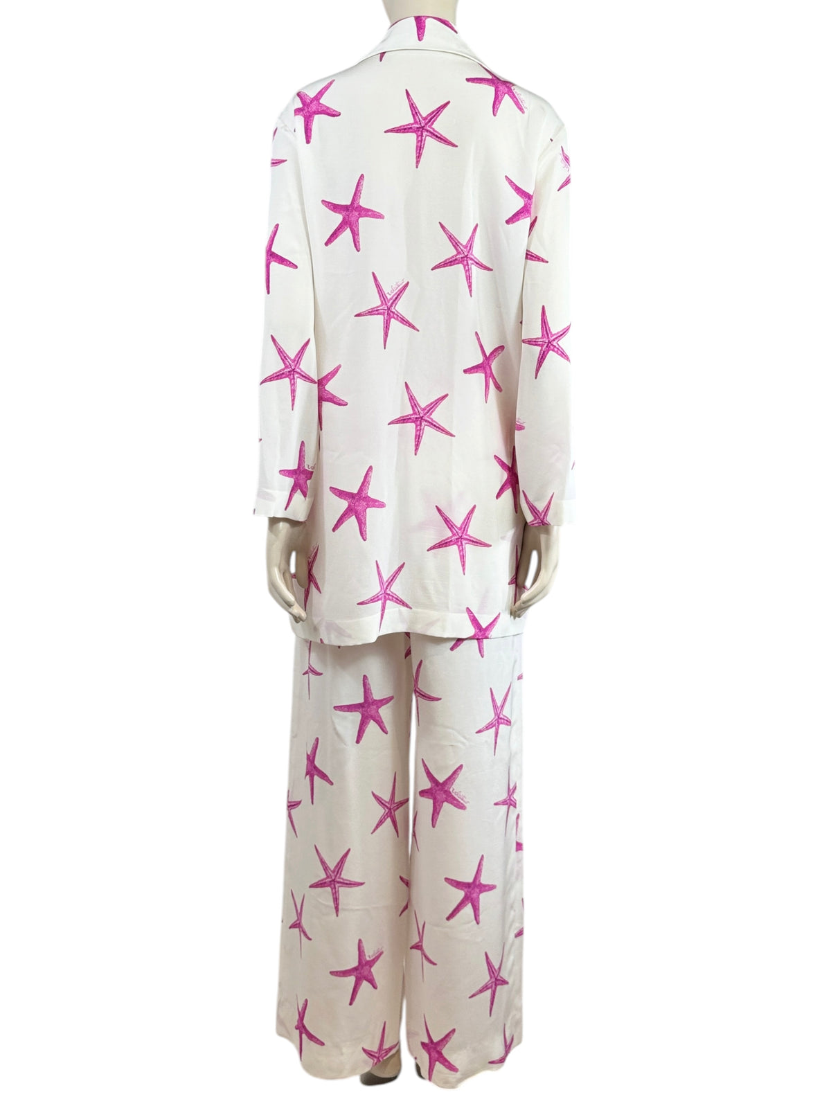 Valentino Escape 2024 White pink starfish trousers suit