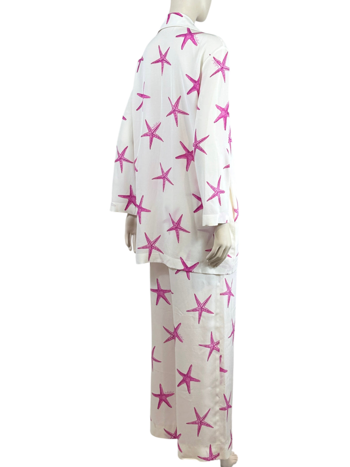 Valentino Escape 2024 White pink starfish trousers suit