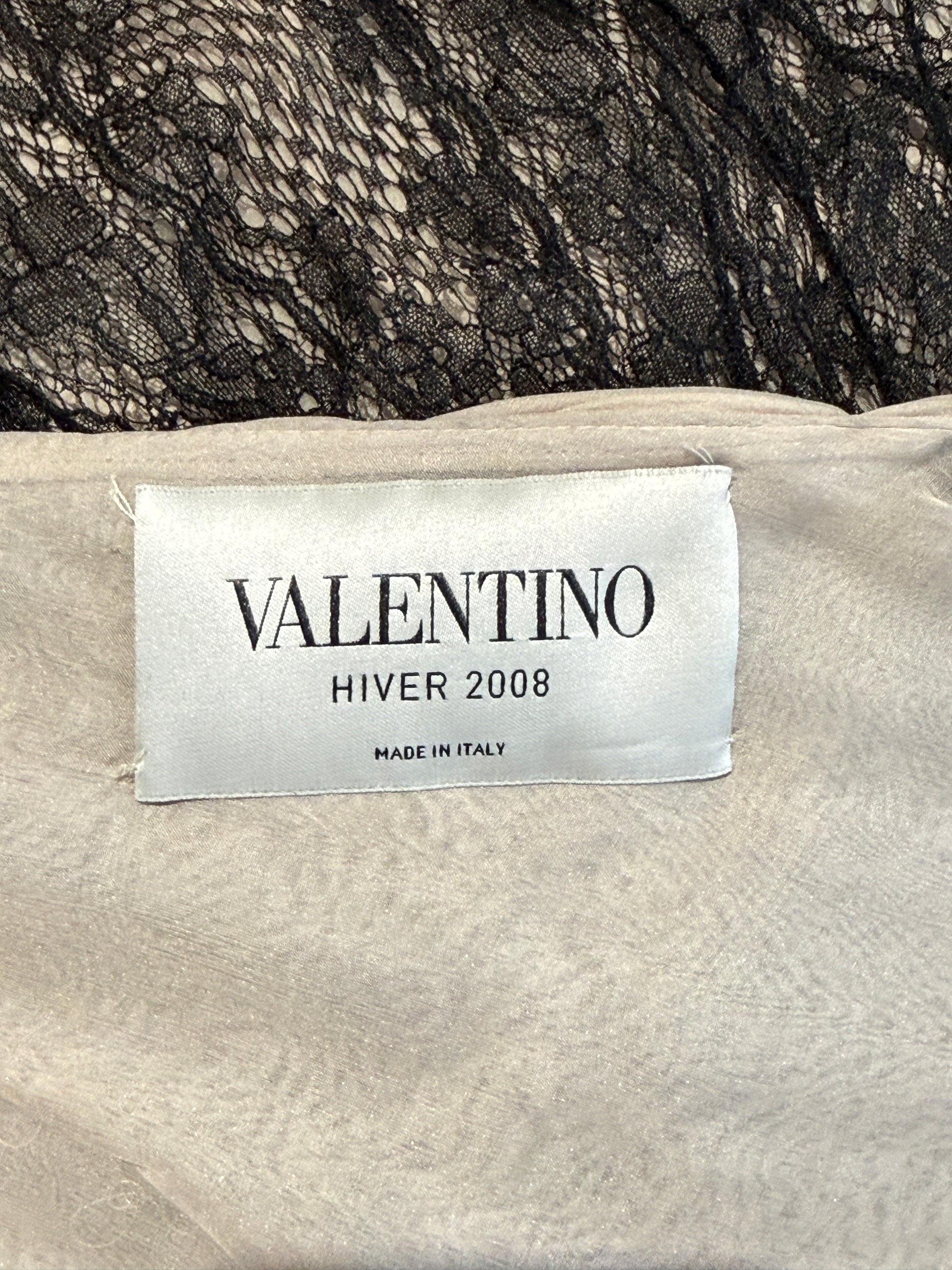 Valentino Hiver 2008 maxi lace dress