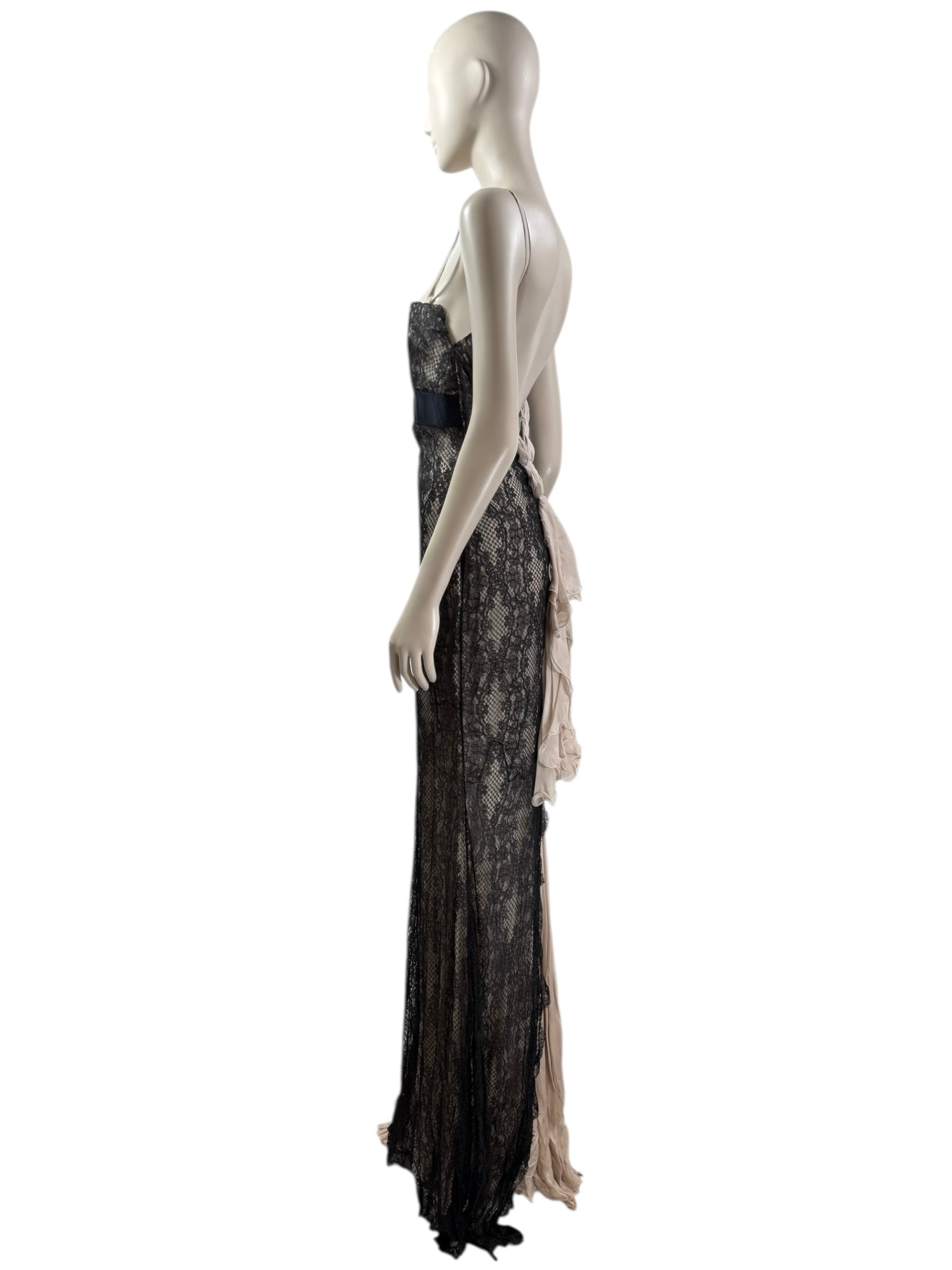 Valentino Hiver 2008 maxi lace dress