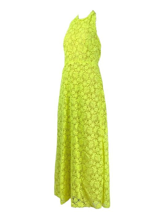 Valentino Maria Grazia Chiuri & Pierpaolo Piccioli - Resort 2014 - Long neon yellow guipure dress