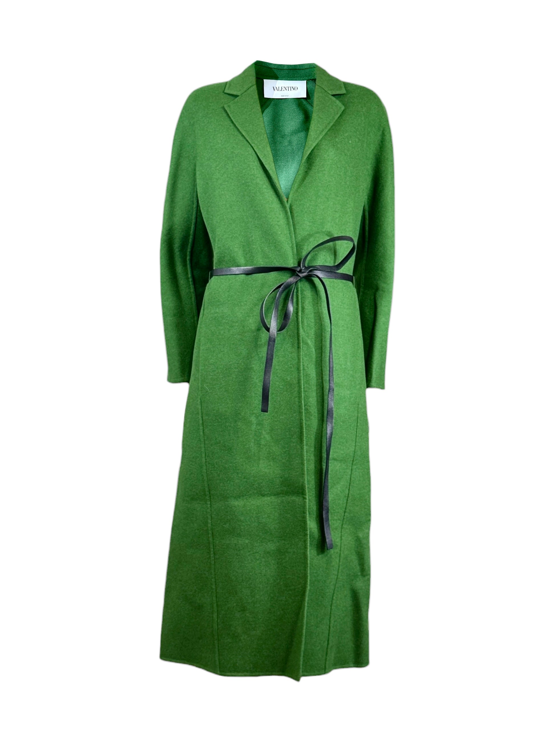 Valentino Pierpaolo Piccioli 2016 Green wool coat