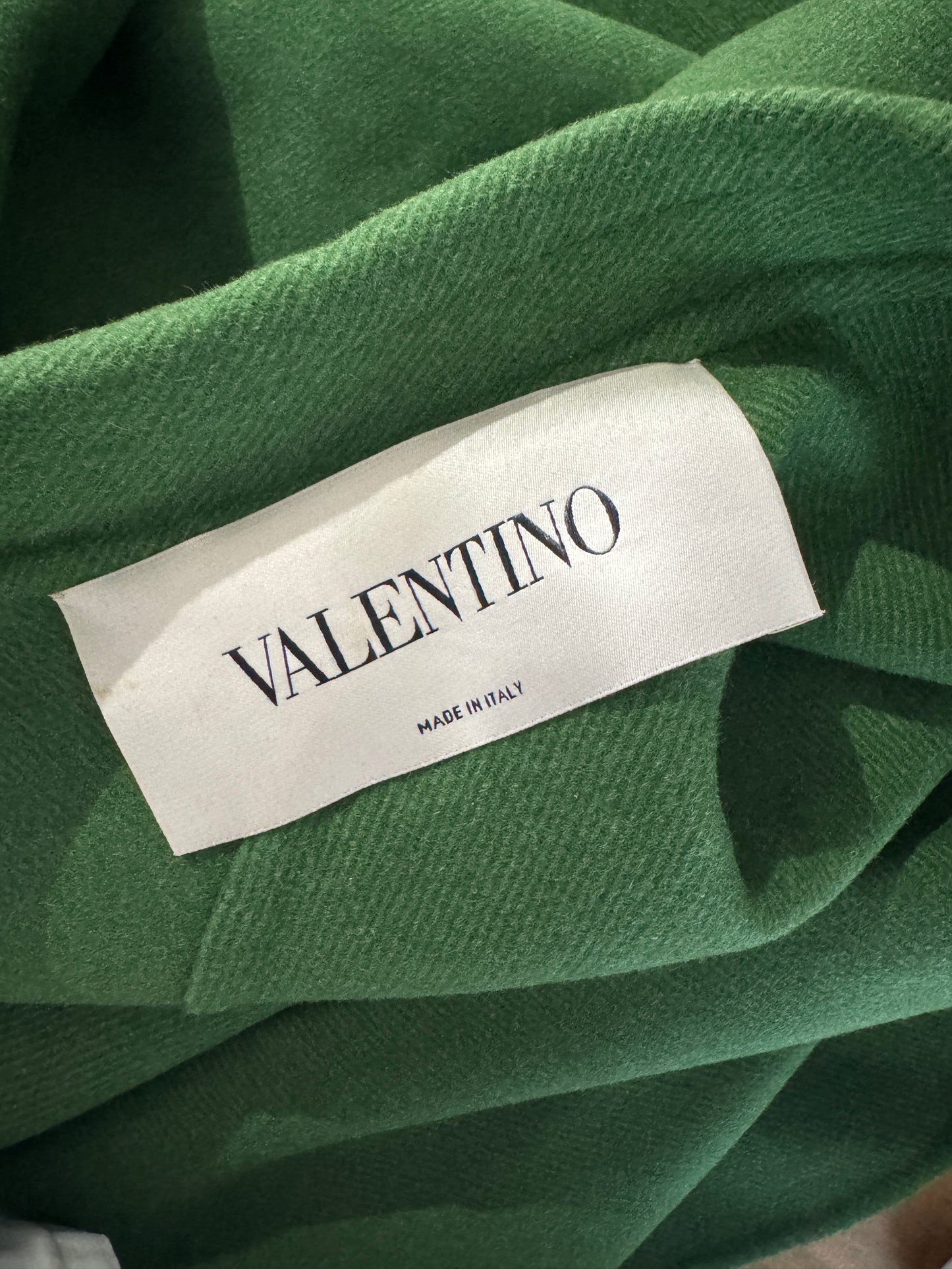 Valentino Pierpaolo Piccioli 2016 Green wool coat