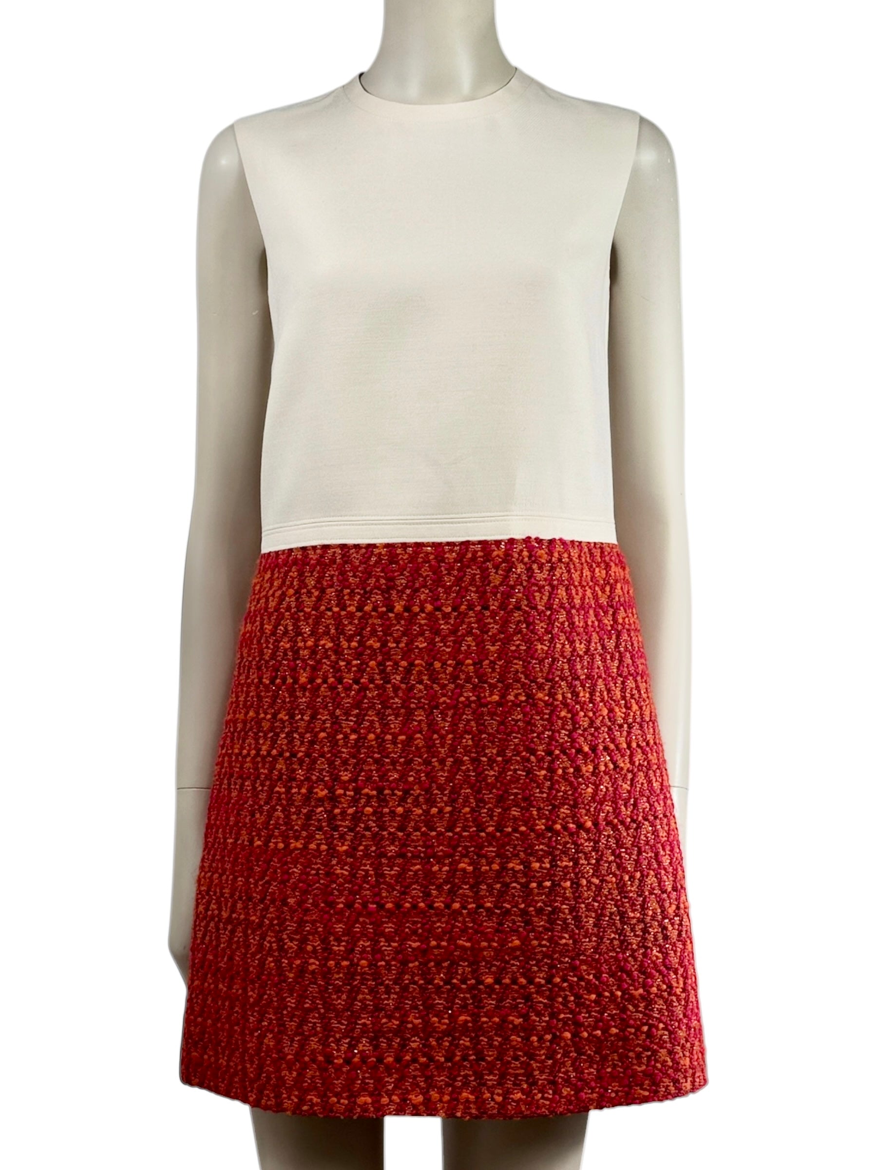 Valentino Pierpaolo Piccioli 2021 orange tweed set