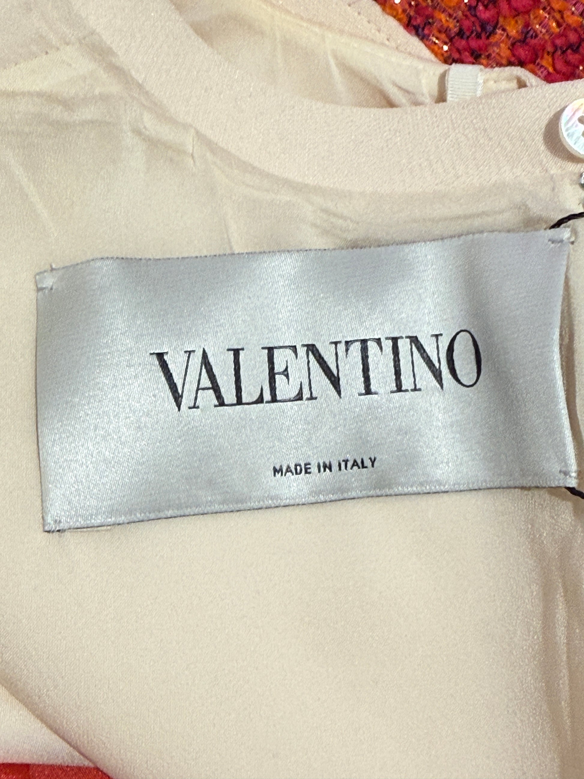 Valentino Pierpaolo Piccioli 2021 orange tweed set