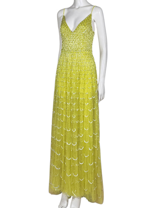 Valentino Pierpaolo Piccioli 2025 Maxi beaded anise dress