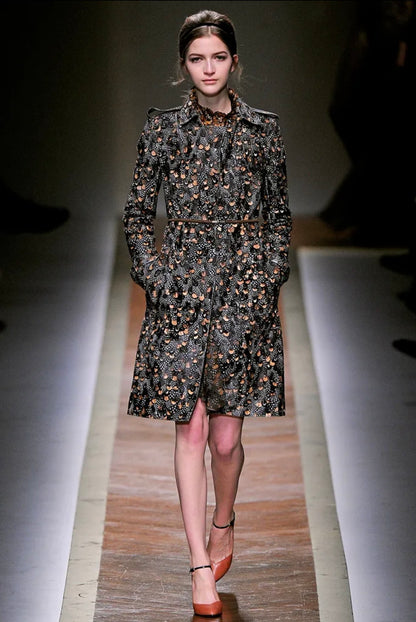 Valentino Pierpaolo Piccioli Fall 2011 Look 38 Pony hair feather coat