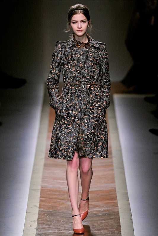 Valentino Pierpaolo Piccioli Fall 2011 Look 38 Pony hair feather coat