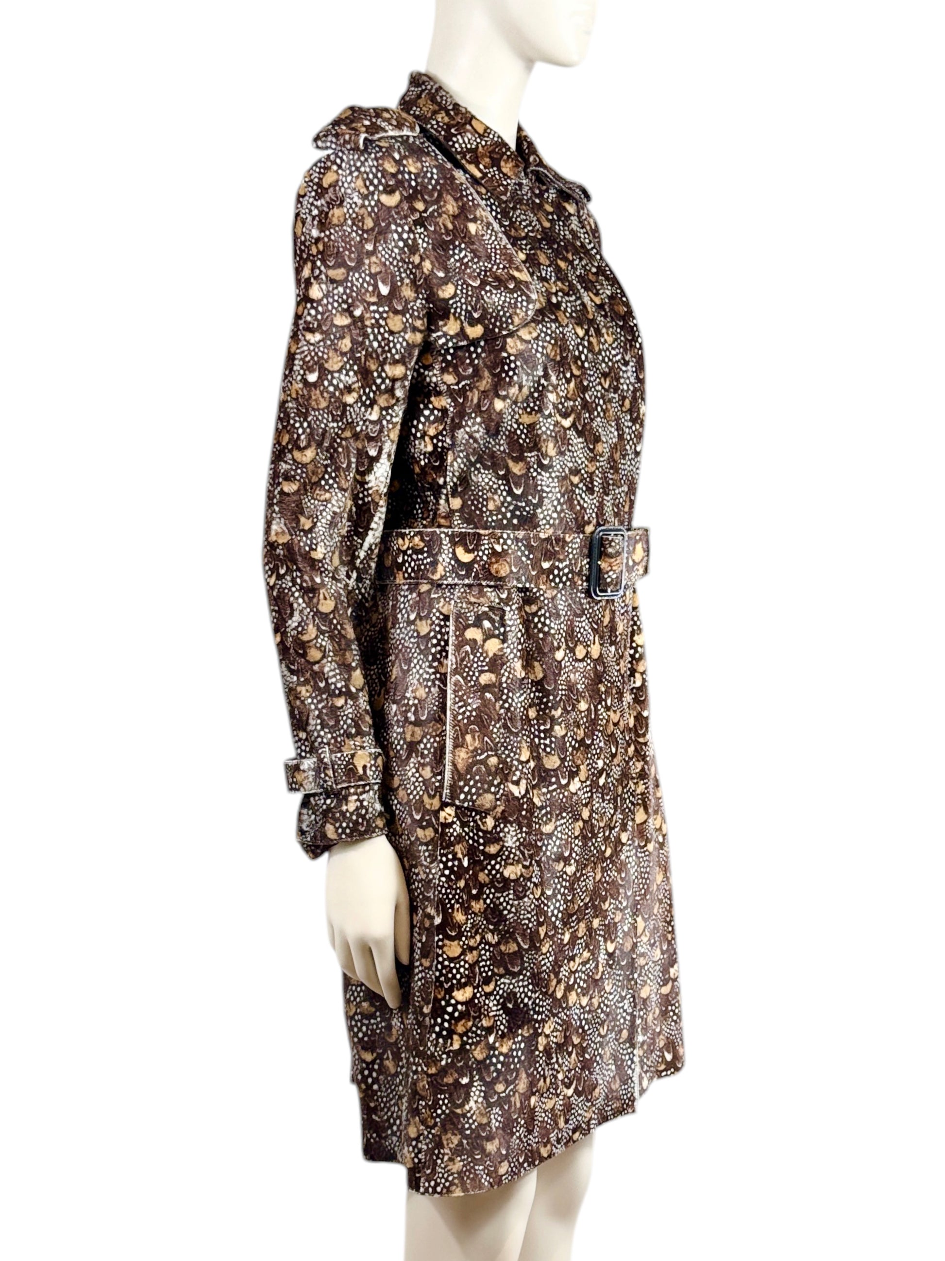 Valentino Pierpaolo Piccioli Fall 2011 Look 38 Pony hair feather coat