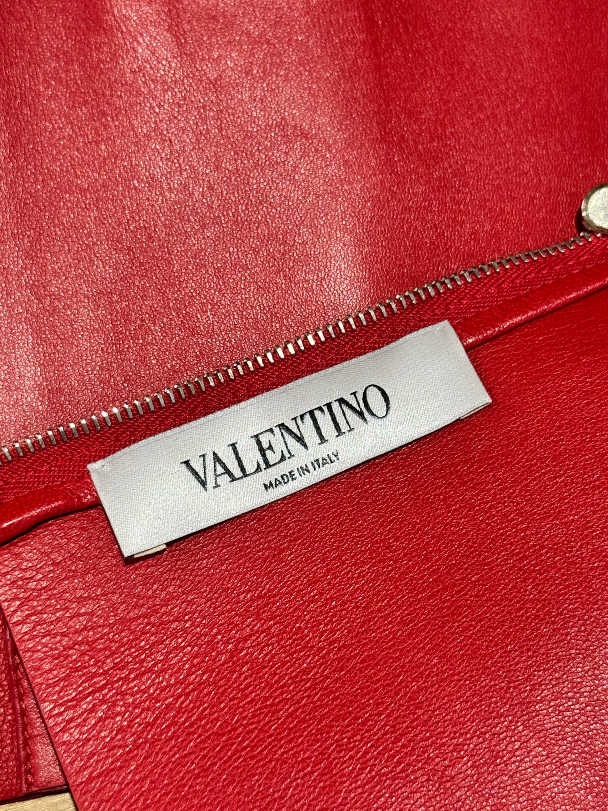 Valentino Pierpaolo Piccioli Prefall 2016 Red leather volcano set