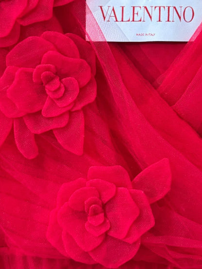 Valentino Pierpaolo Piccioli Prefall 2024 Maxi red floral dress