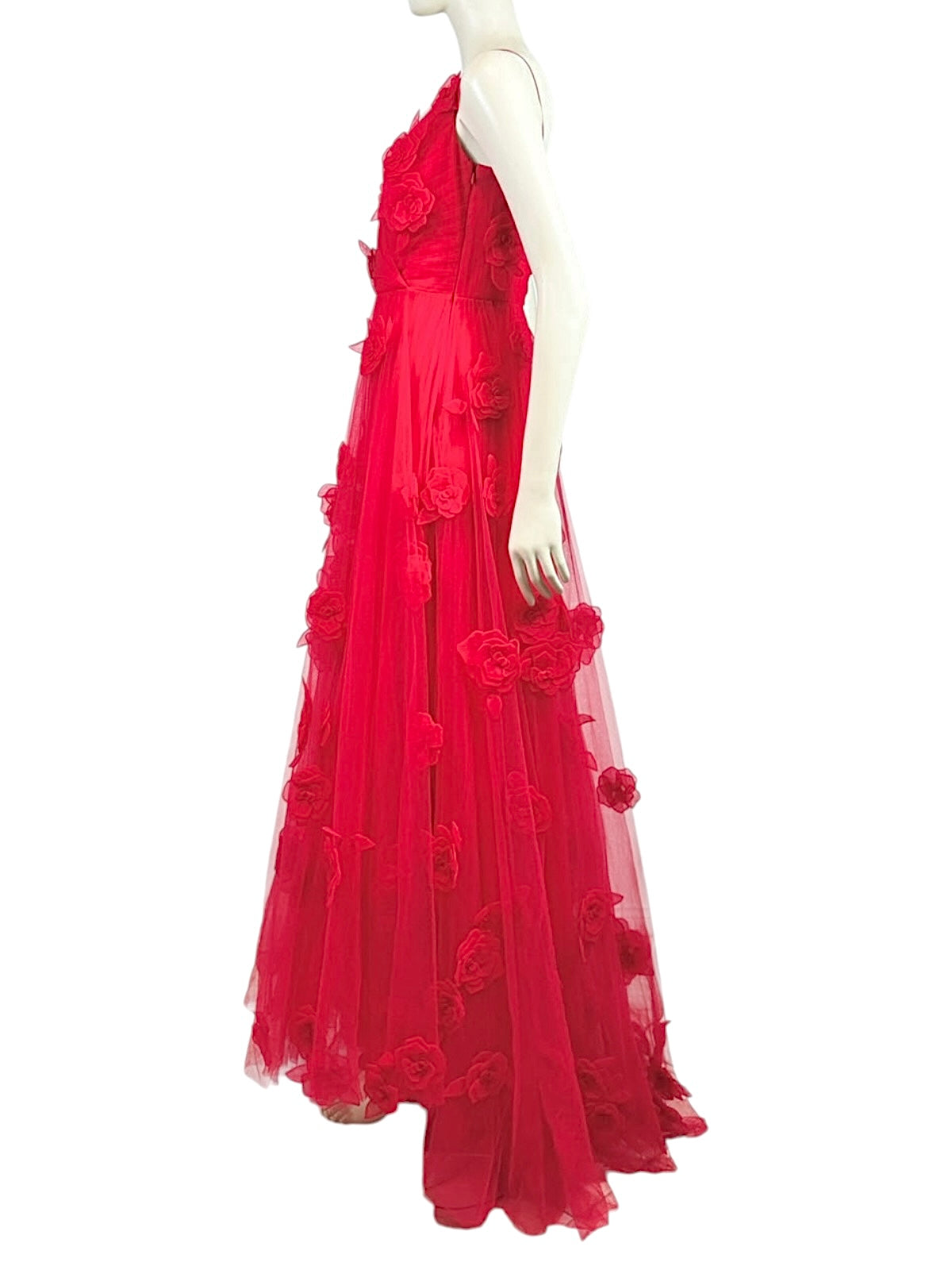 Valentino Pierpaolo Piccioli Prefall 2024 Maxi red floral dress