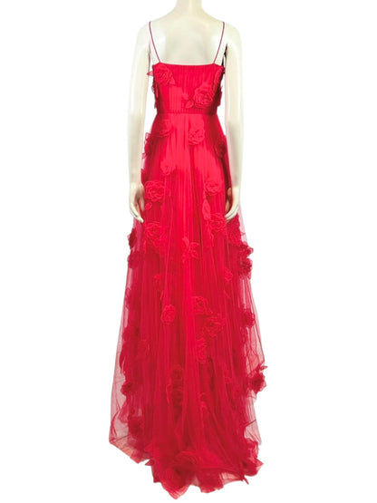 Valentino Pierpaolo Piccioli Prefall 2024 Maxi red floral dress