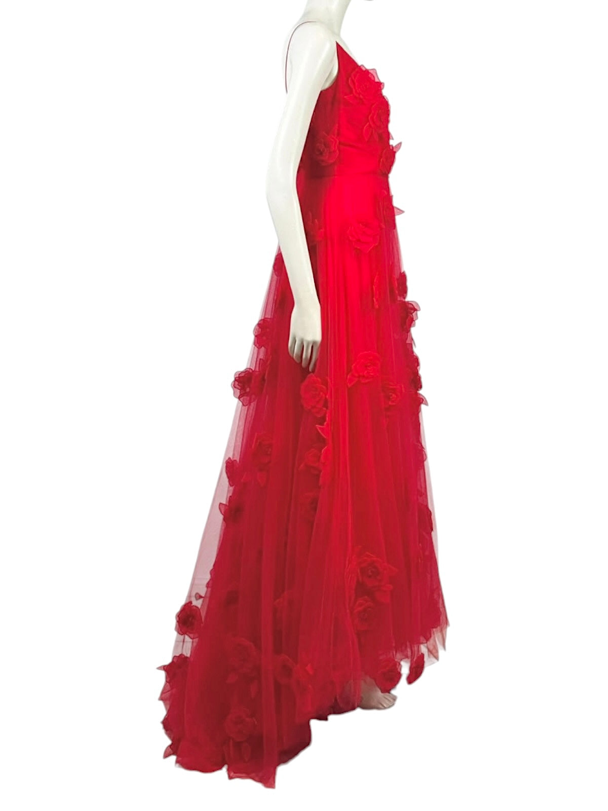 Valentino Pierpaolo Piccioli Prefall 2024 Maxi red floral dress