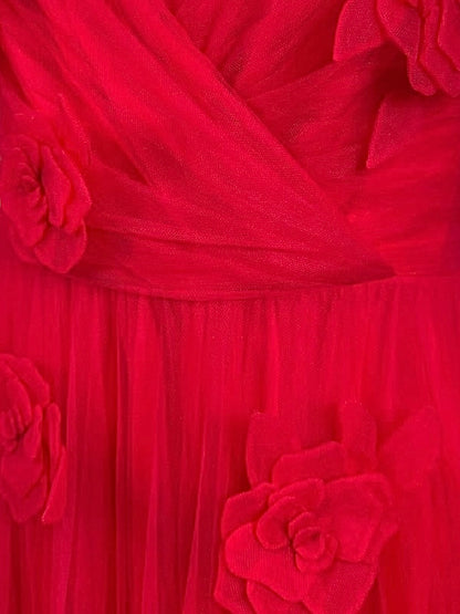Valentino Pierpaolo Piccioli Prefall 2024 Maxi red floral dress