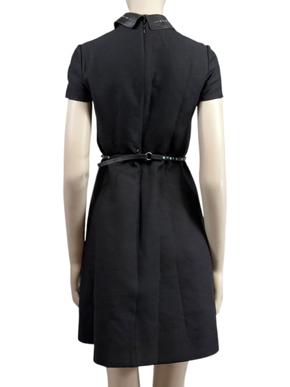 Valentino Pierpaolo Piccioli Resort 2016 Black dress turquoise studs