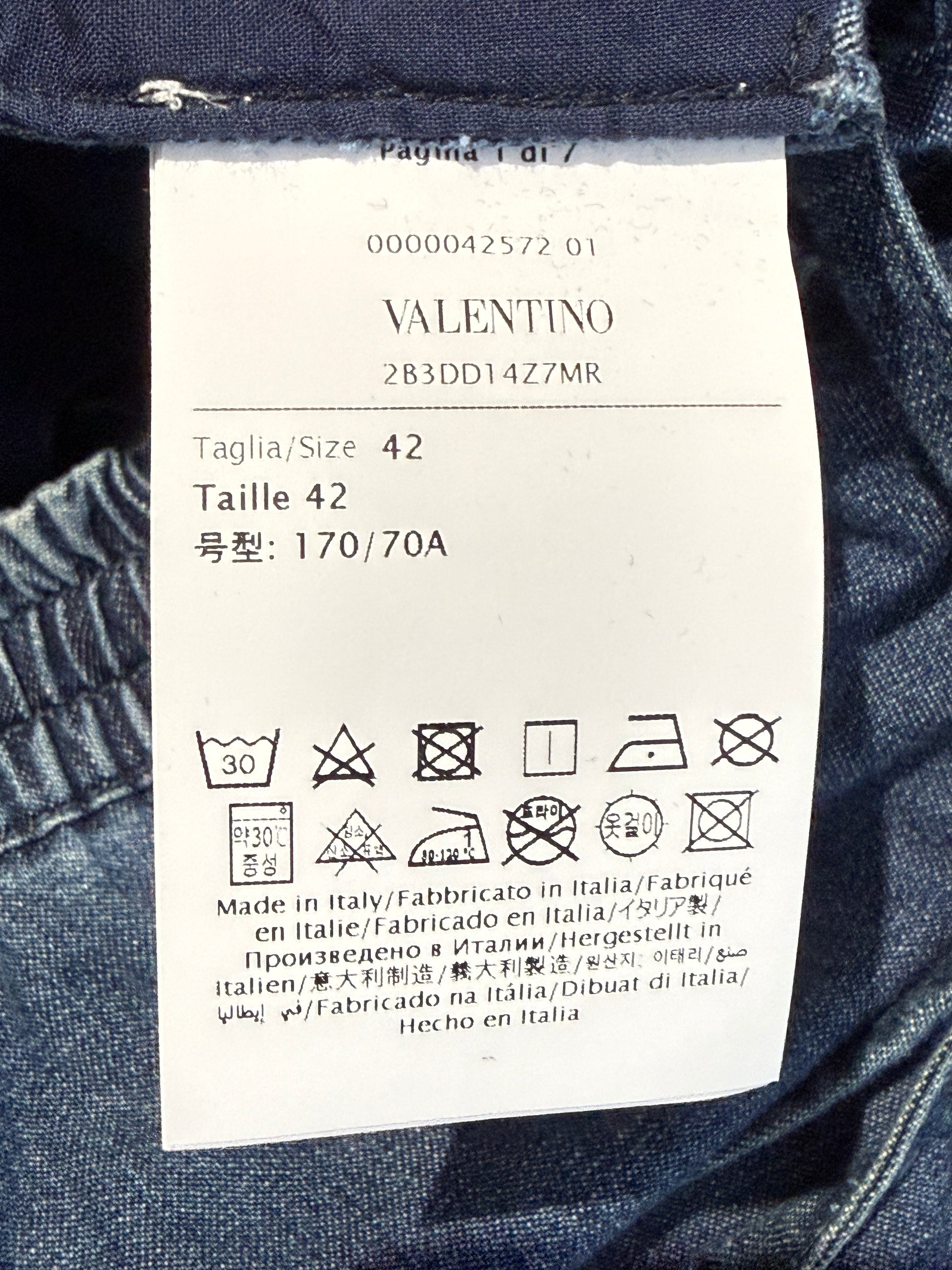 Valentino Pierpaolo Piccioli Resort 2023 Denim pant suits ostrich feathers
