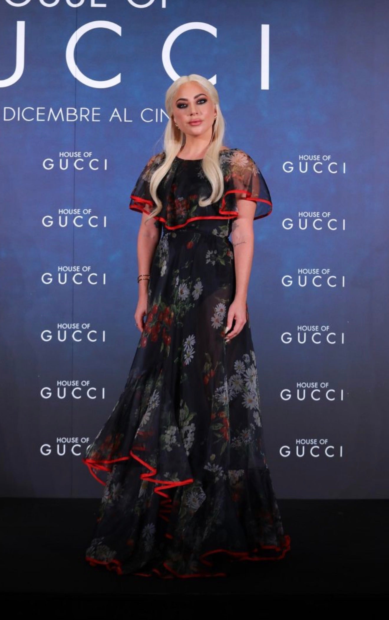 Valentino Pierpaolo Piccioli Spring 2022 Look 88 1971 reedition long organza floral dress