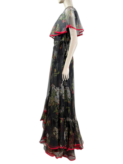 Valentino Pierpaolo Piccioli Spring 2022 Look 88 1971 reedition long organza floral dress