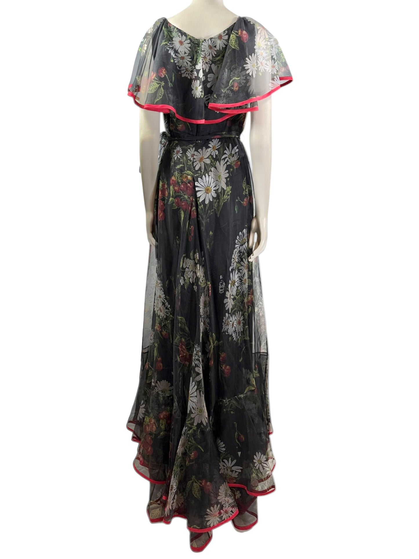 Valentino Pierpaolo Piccioli Spring 2022 Look 88 1971 reedition long organza floral dress