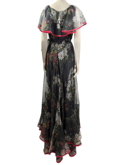 Valentino Pierpaolo Piccioli Spring 2022 Look 88 1971 reedition long organza floral dress