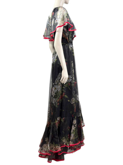 Valentino Pierpaolo Piccioli Spring 2022 Look 88 1971 reedition long organza floral dress