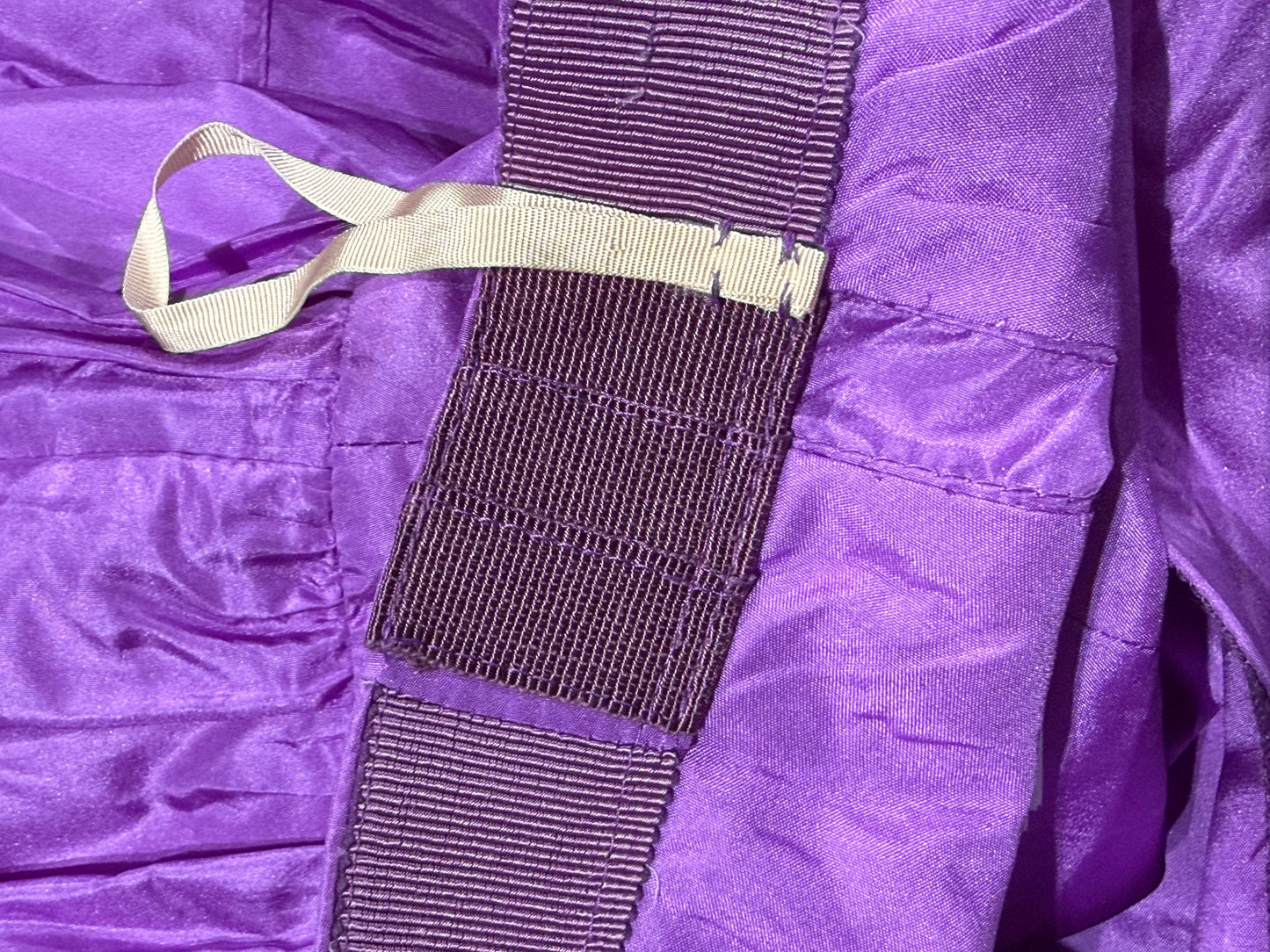 Valentino Pierpaolo Piccioli Spring 2022 Ruffle taffetas purple skirt
