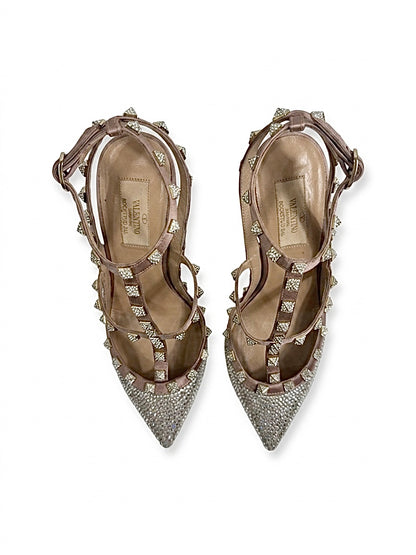 Valentino Rockstud Bal crystal pumps