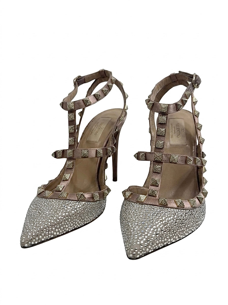 Valentino Rockstud Bal crystal pumps