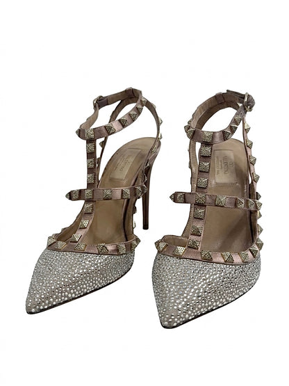 Valentino Rockstud Bal crystal pumps