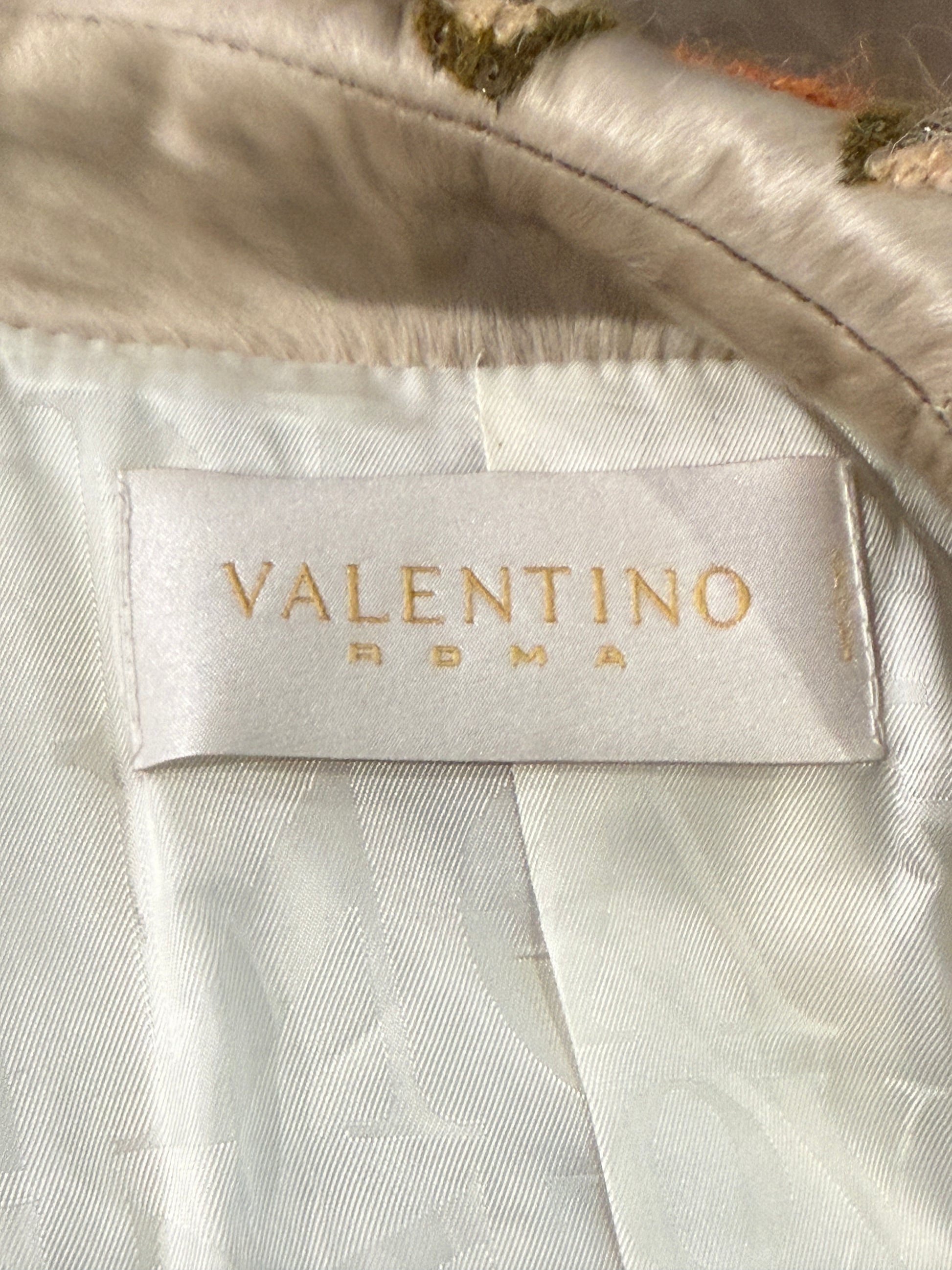 Valentino Roma 2002 Indian lamb jacket embroidered
