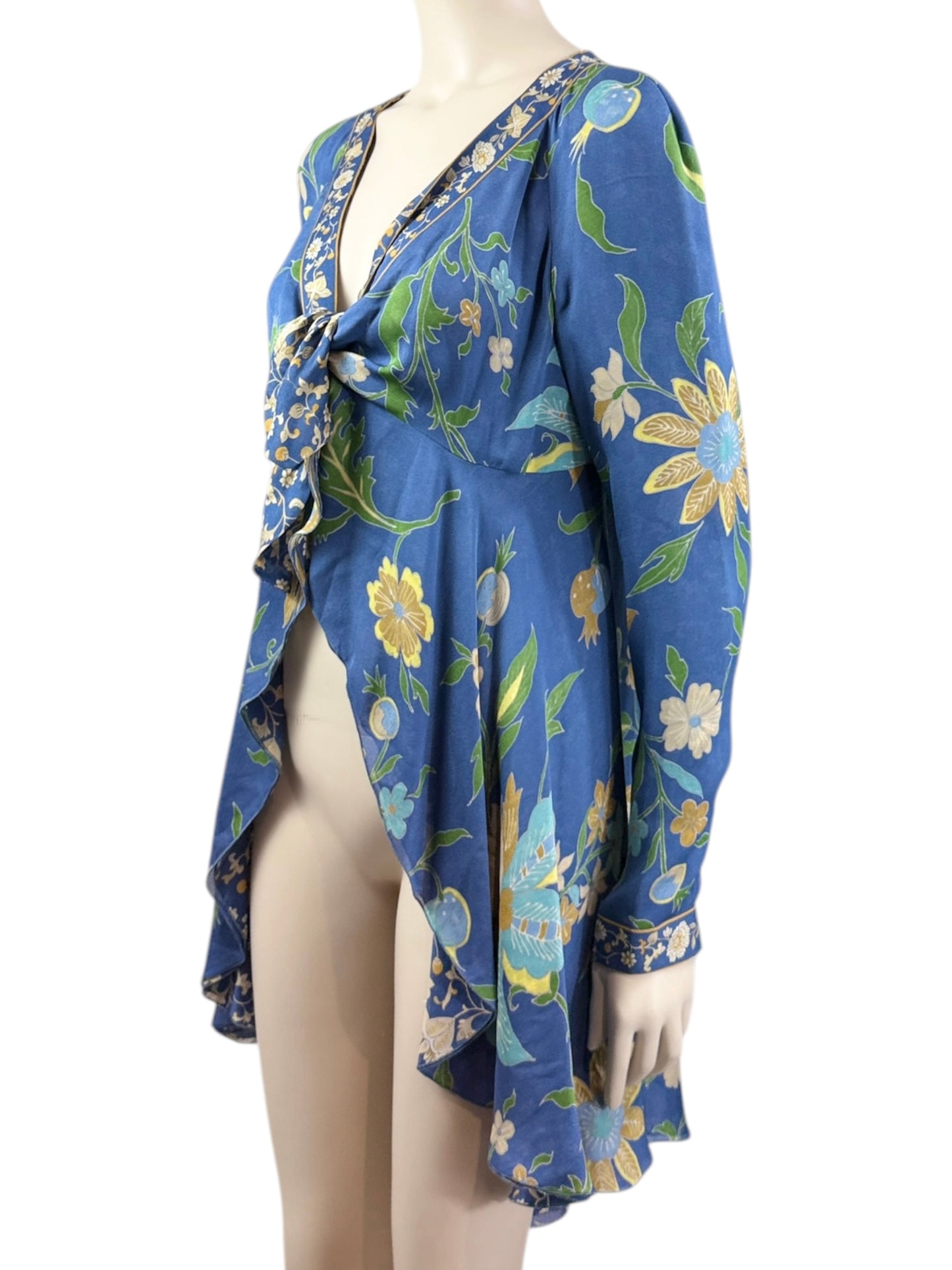 Valentino Spring 2006 Look 35 crepe silk printed floral top