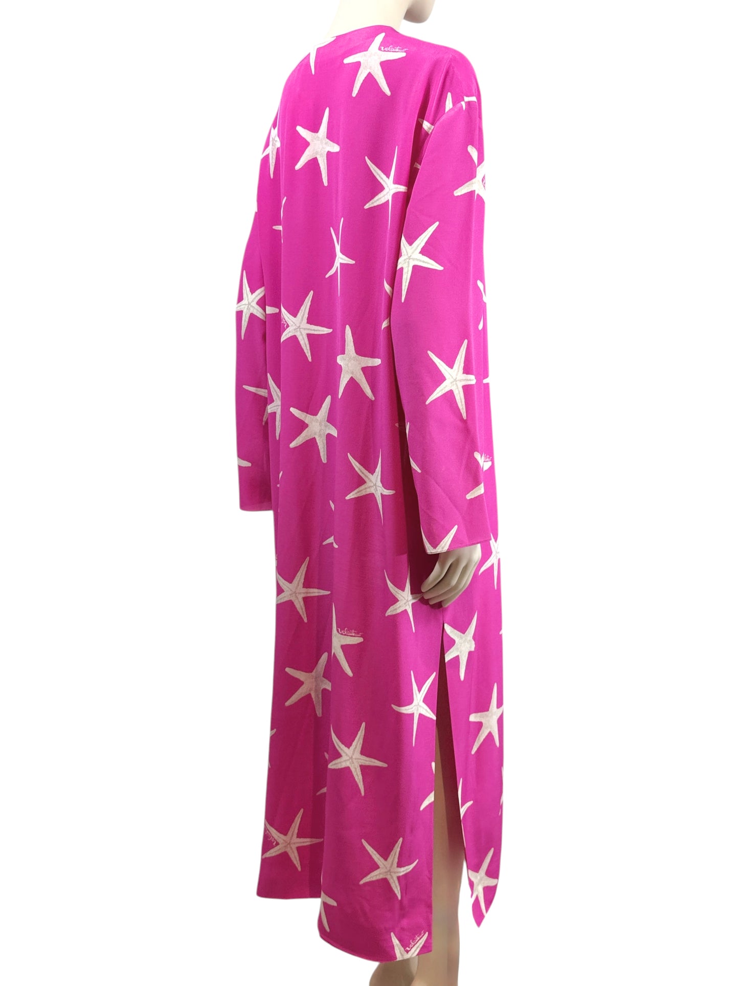 Valentino X Alessandro Michele Escape 2024 Starfish fuschia crepe silk dress
